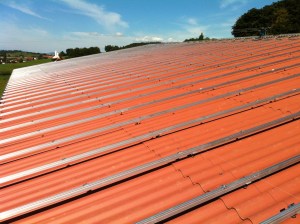 Structure de base pour les 266 panneaux du deuxième pan.