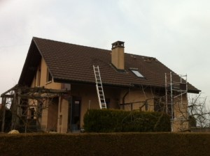 Photo de la toiture avant notre intervention, vue Sud.